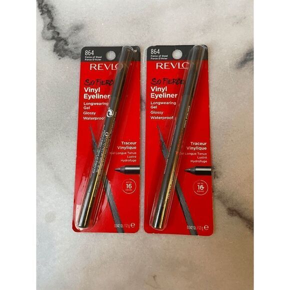 Revlon So Fierce Vinyl Eyeliner in 864 Force of Steel Lot of 2 - Picture 1 of 2